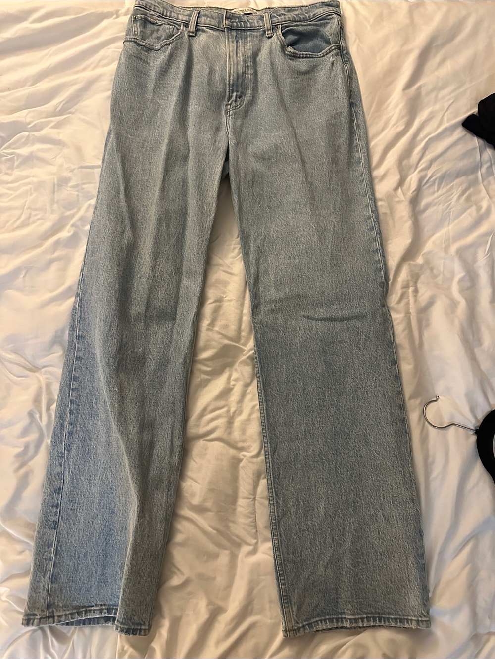 Abercrombie & Fitch Light Blue Wide Leg Jeans